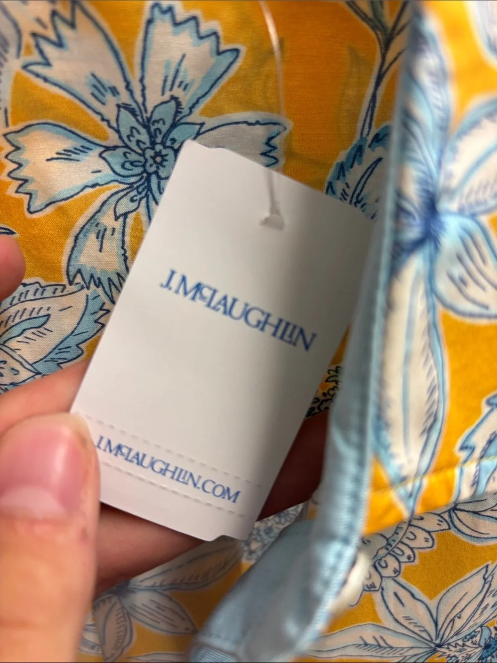 J.McLaughlin Yellow Floral Button-Up Blouse - Picture 3 of 8